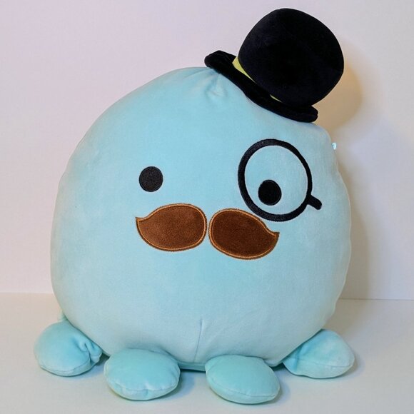 Squishmallows Other - Fancy Zobey 12 inches turquoise Octopus with black top hat and monocle.